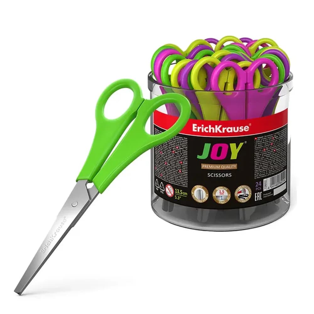 Ножницы 135мм Joy  в тубусе Erich Кrause 15602   423428