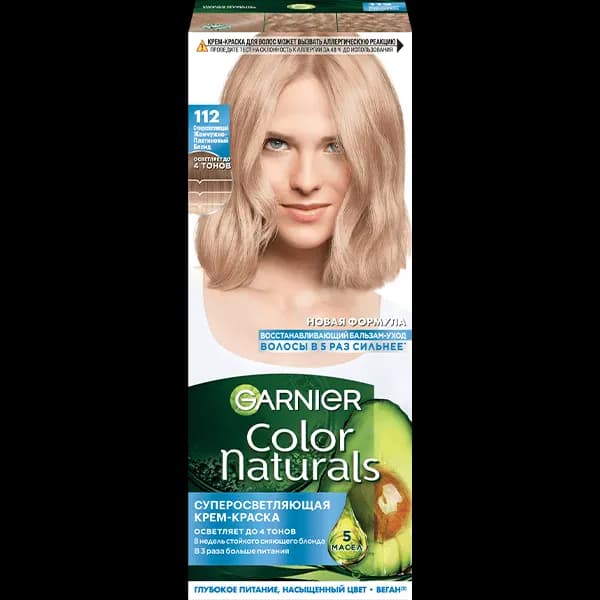Garnier Color Naturals, тон 112 Суперосветляющий Жемчужно-Платиновый блонд