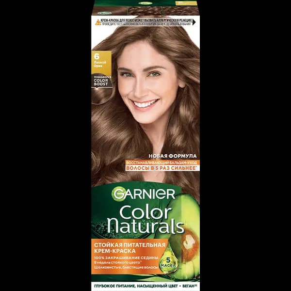Garnier Color Naturals, тон 6 Лесной орех