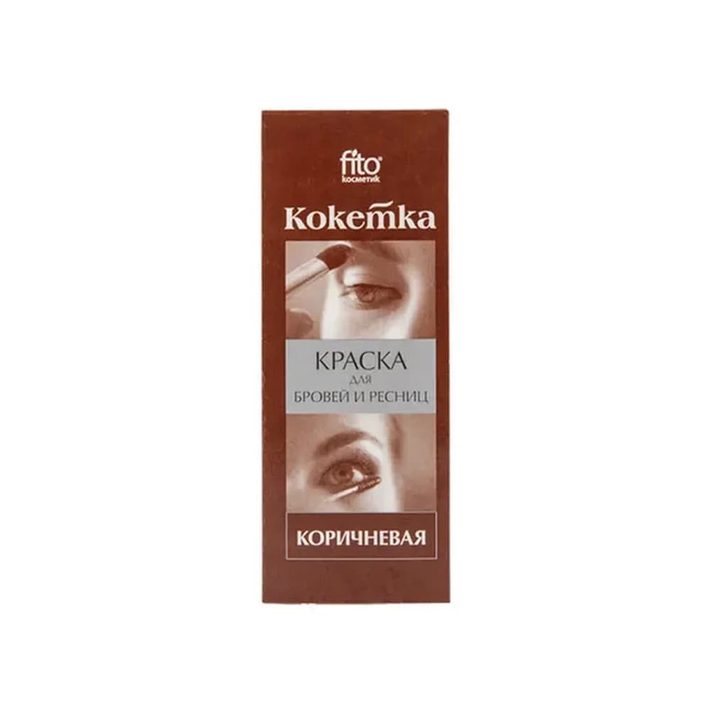 Краска КОКЕТКА д/бровей и ресниц тон коричневый 5г