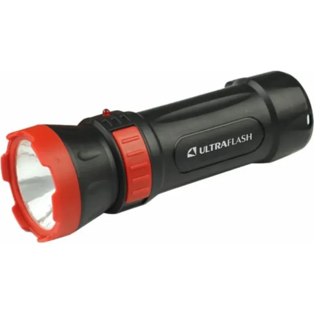 Фонарик ULTRA FLASH Led 3849 (аккум.220В, черный 2реж) 14931