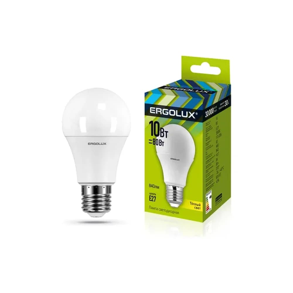 ЛАМПА светод. Ерголюкс LED-А65-20W-Е27-4K ЛОН 20ВтЕ274000К 172-265В арт.160019