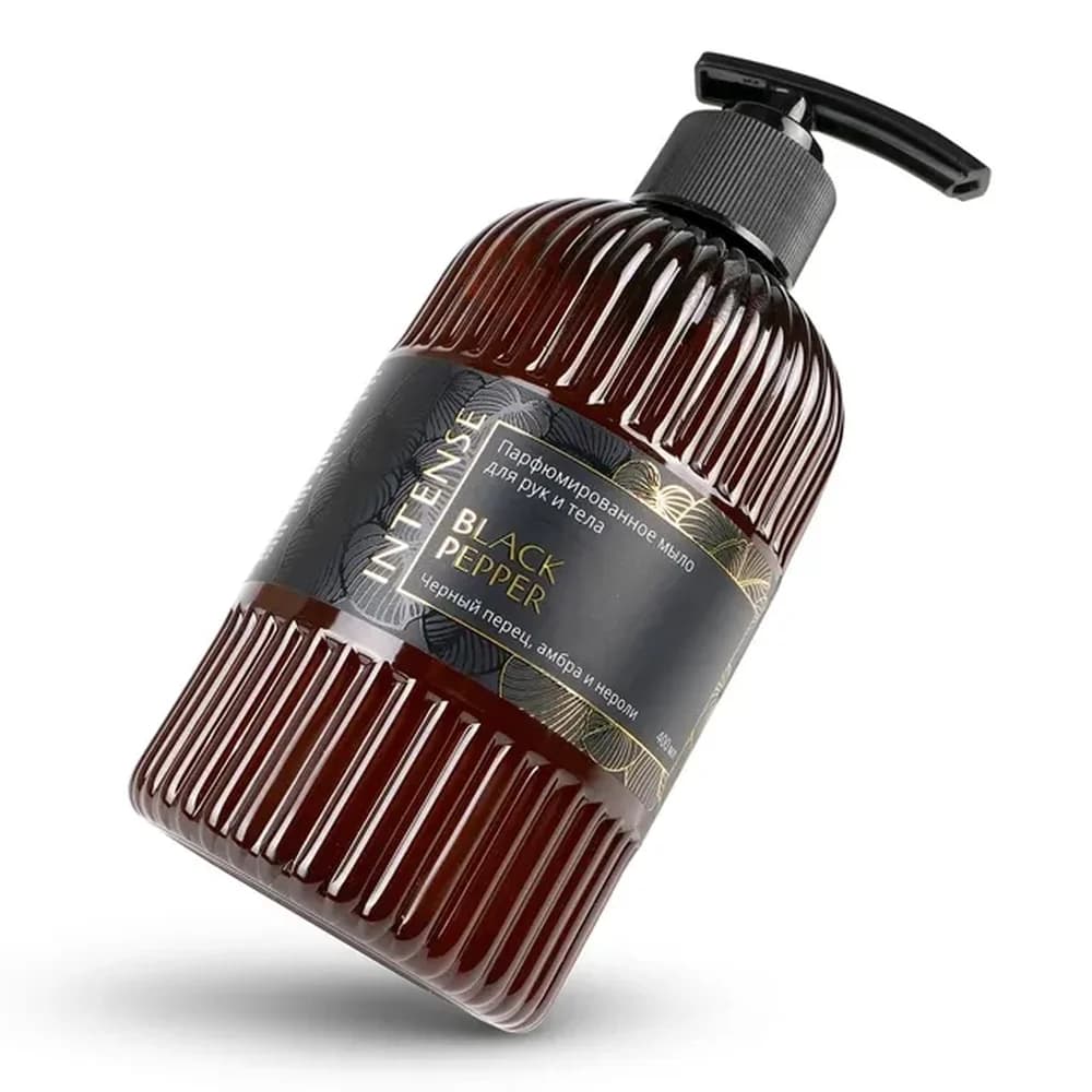 Жидкое мыло INTENSE 400 мл парфюм Black  черный перец с дозатором Clean$Creen CG 85111