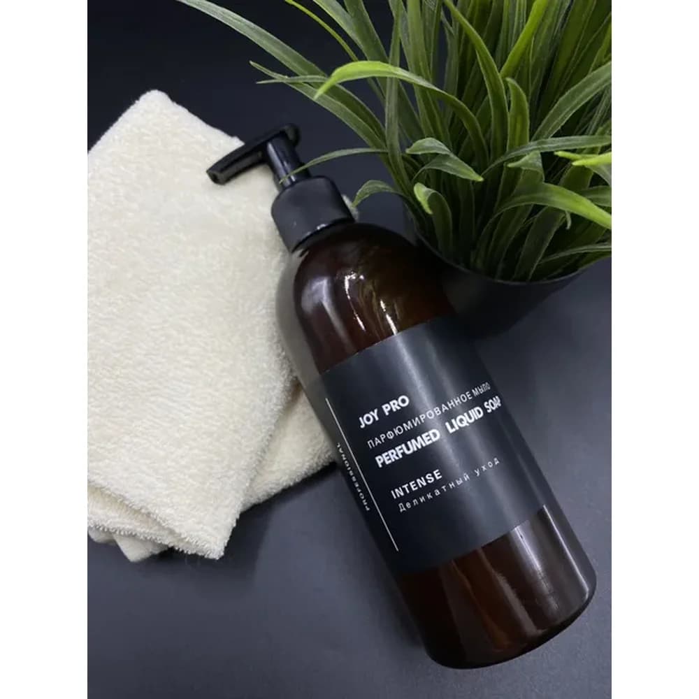 Жидкое мыло INTENSE 400 мл парфюм Black  дубовый мох и амбра  с дозатором Clean$Creen CG 85111