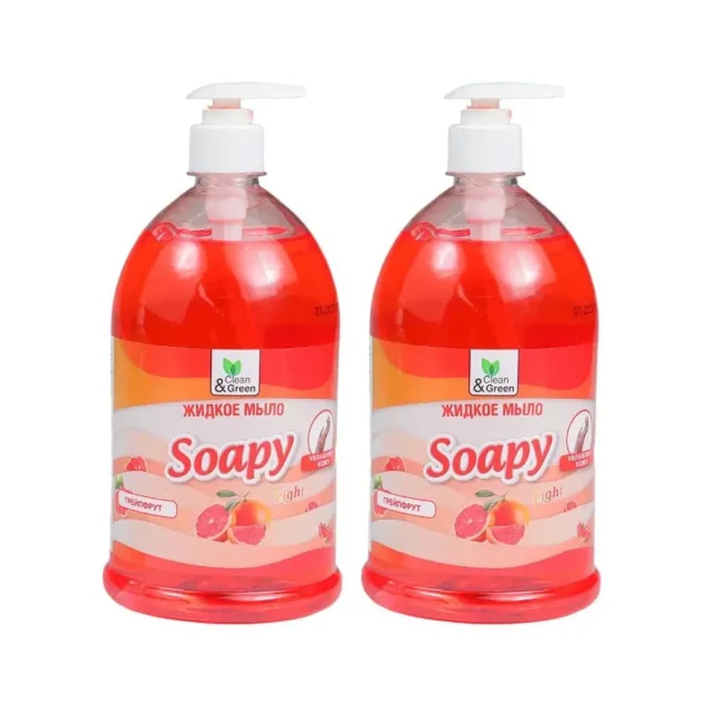 Жидкое мыло "Soaru"  Light Грейпфрут 5000 мл Clean& Green  бутылка CG8231