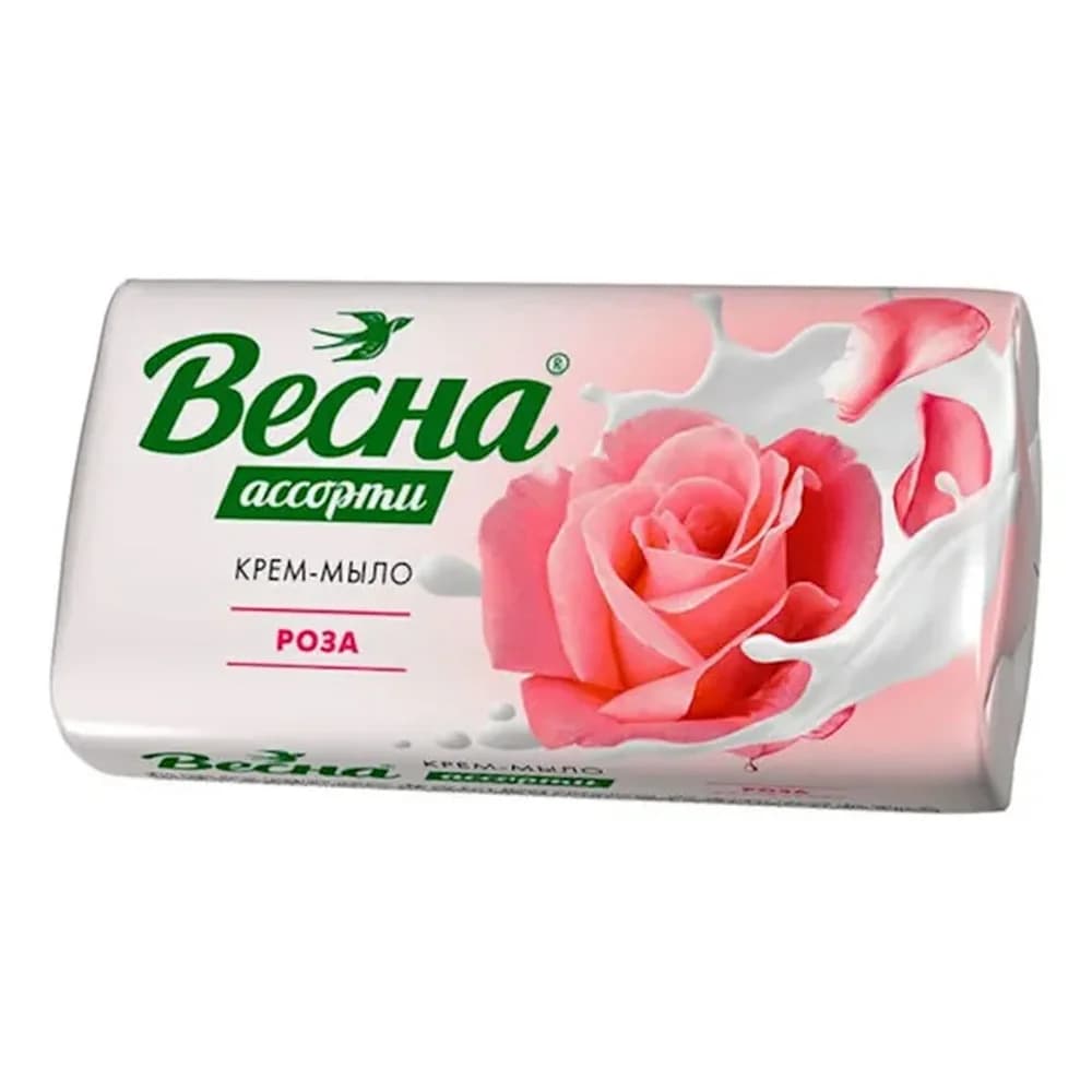 Весна 90 гр мыло -крем РОЗА /72