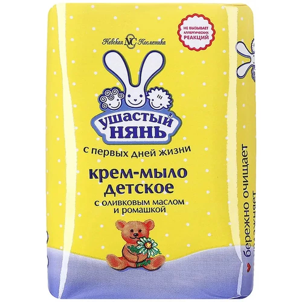 Ушастый нянь 90 гр крем -мыло ромашка *72шт