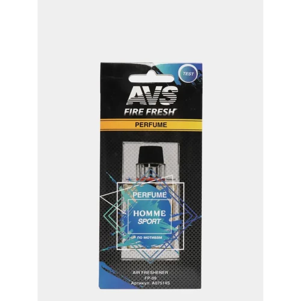 Ароматизатор AVS FP PERFUM бумажные HOMME SPORT/FRANCE/TOULOUSE