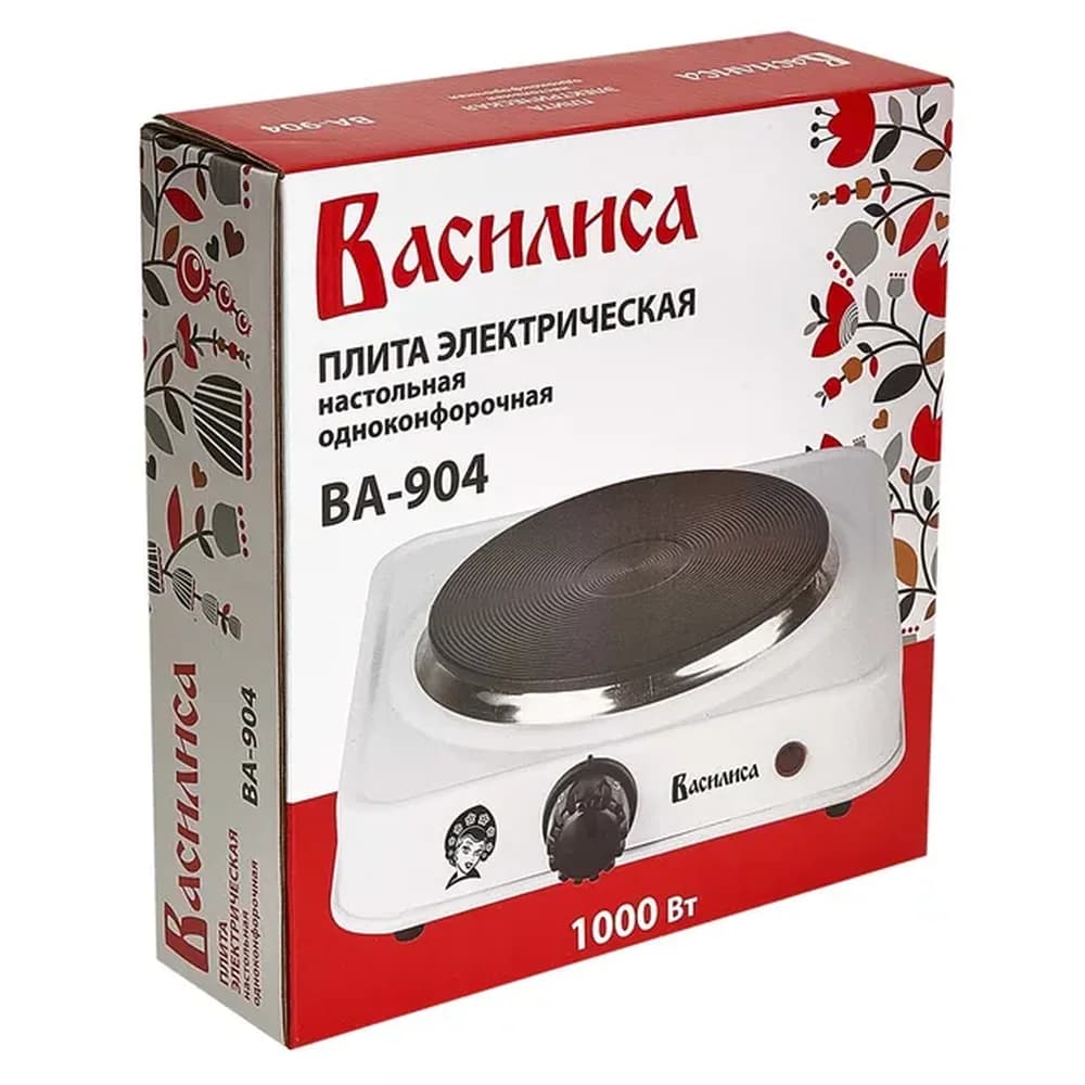 Электроплита 1 комфорка Василиса Ва-904 диск 1000Вт бежевый