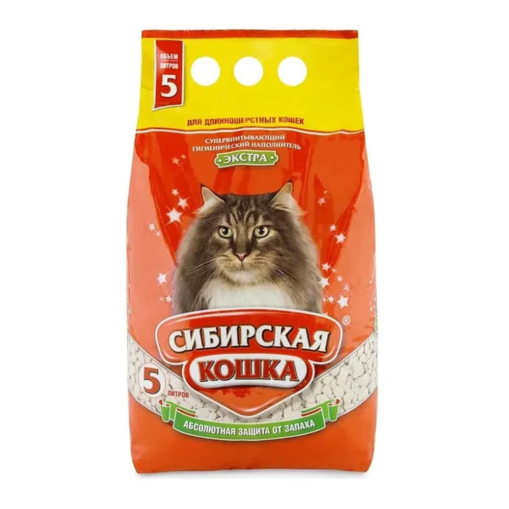 Наполнитель Сиб кошка 20 л ЭКСТРА д/длинн (впитывающий ) № 13
