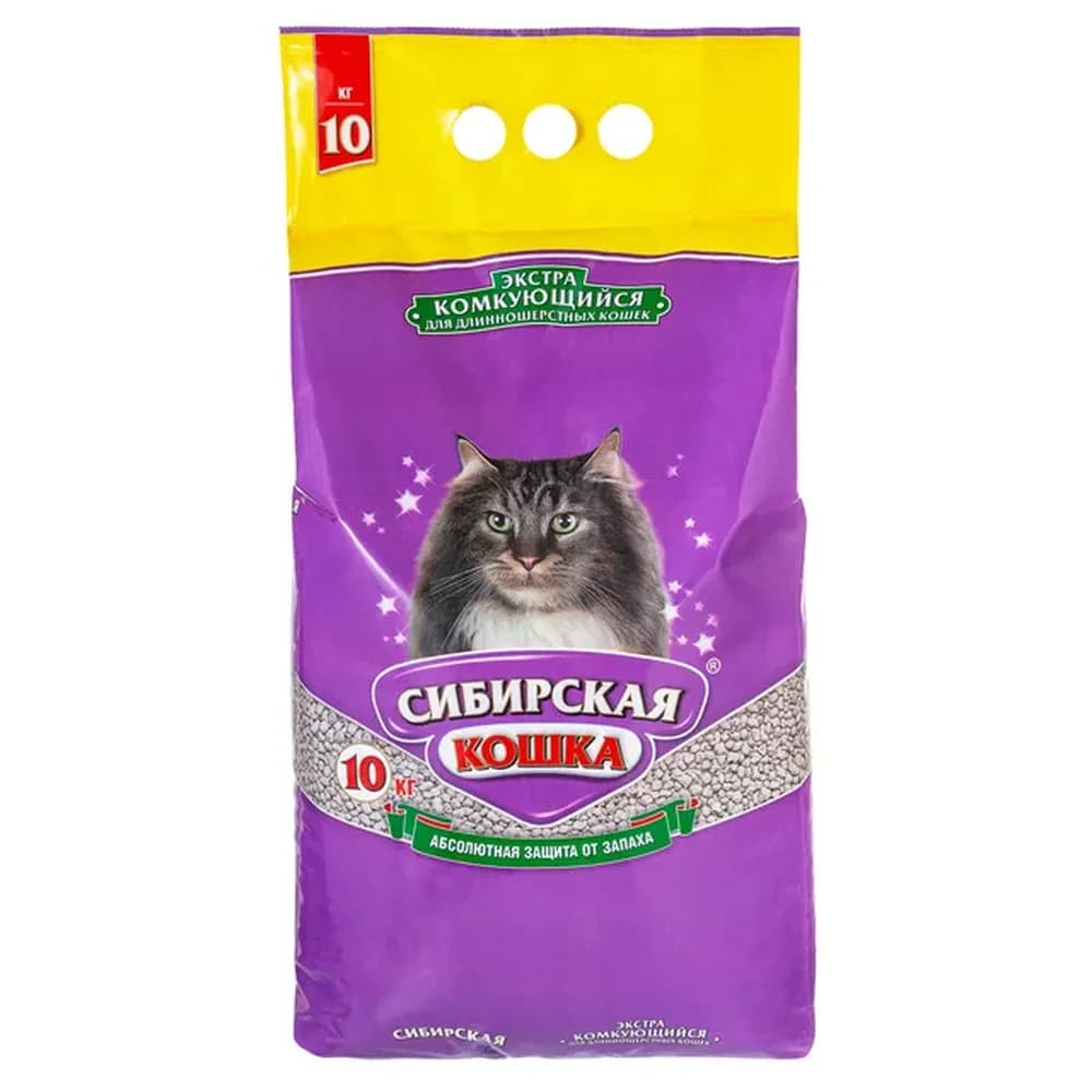 Наполнитель Сиб кошка 7 л ЭКСТРА /длиннош, Комкующий № 35