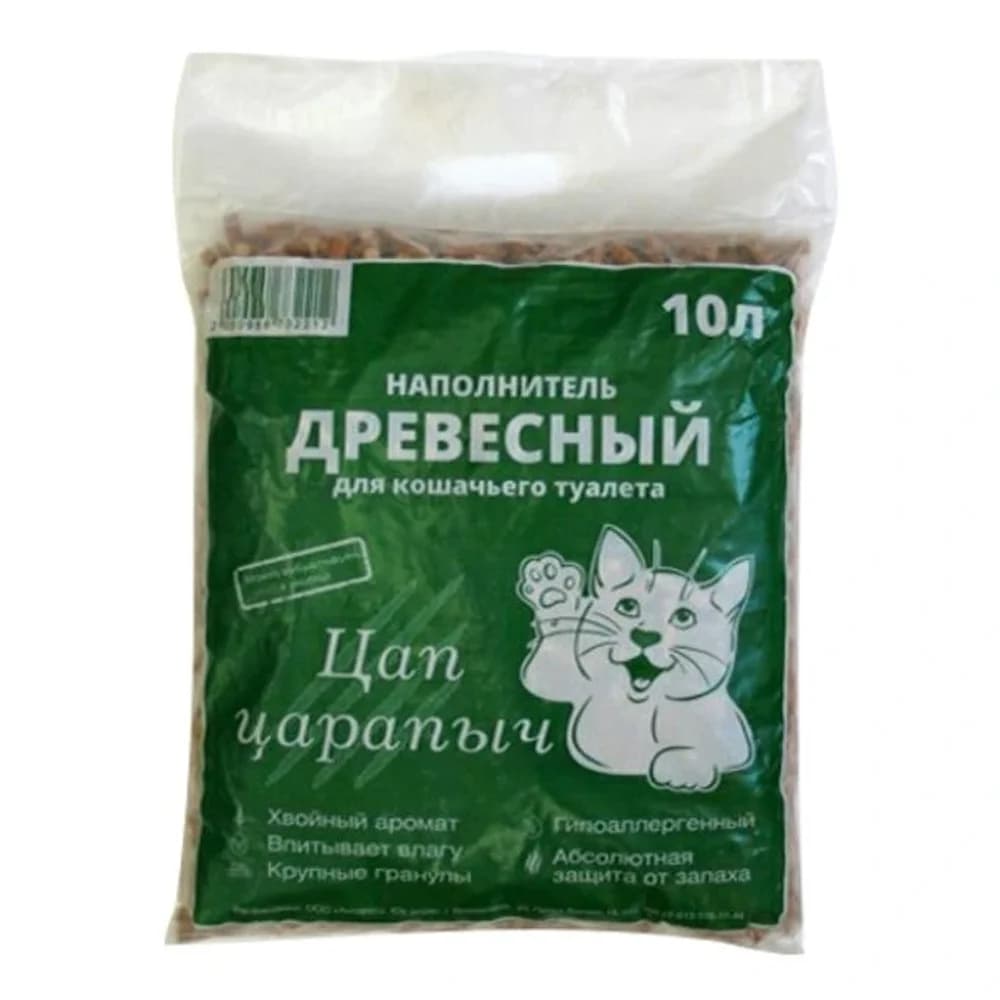 Наполнитель ЦАП ЦАРАПЫЧ 10л древесный /2