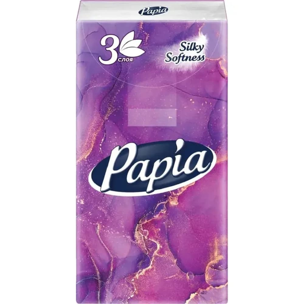 Носовые платочки  3х сл 10 л (240 ш  PAPIA (Папия )/240 шт