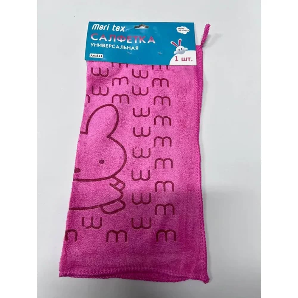 Салфетка Микрофибра 1 шт 30*30  Зайчик  *12 № 841  24шт