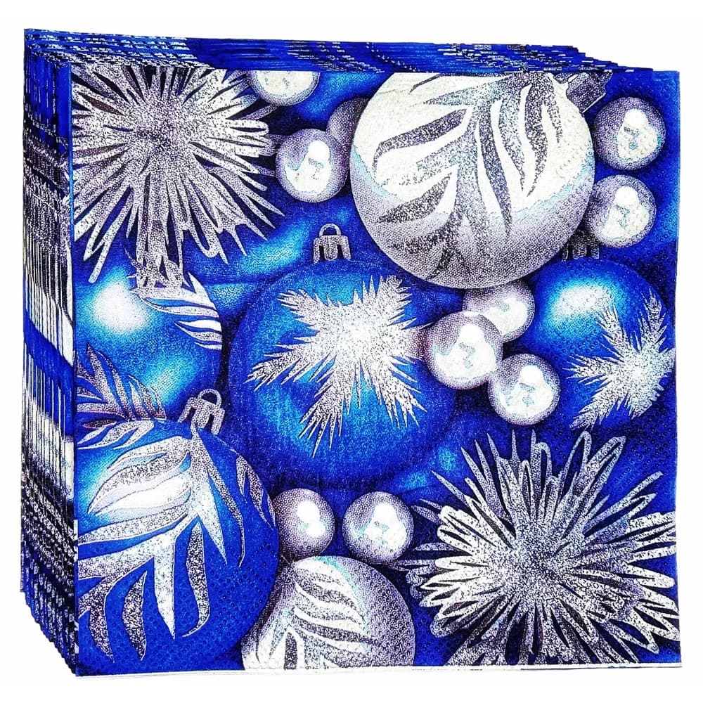 Салфетки   20л   3сл 33*33см Home Collektion Classik НОВОГОДНИЕ ИГРУШКИ
