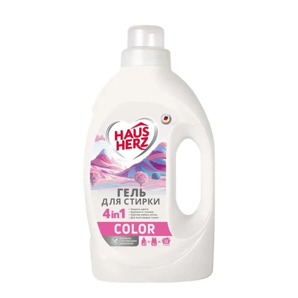 Гель д  стирки HAUS HERS жидкое  COLOR 1.3л
