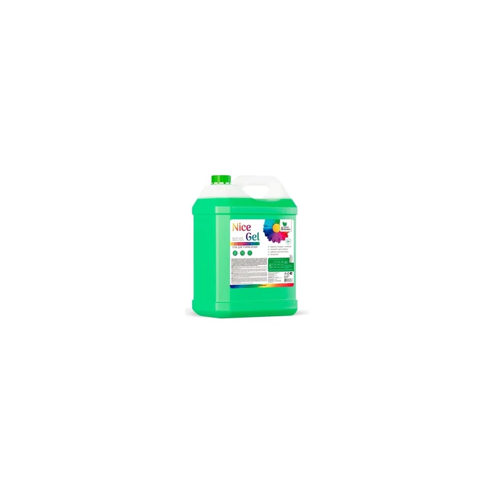 Гель д  стирки NICE GEL  для цветных тканей  (концентрат ) 5 л Clean &Green канистра  CG8287
