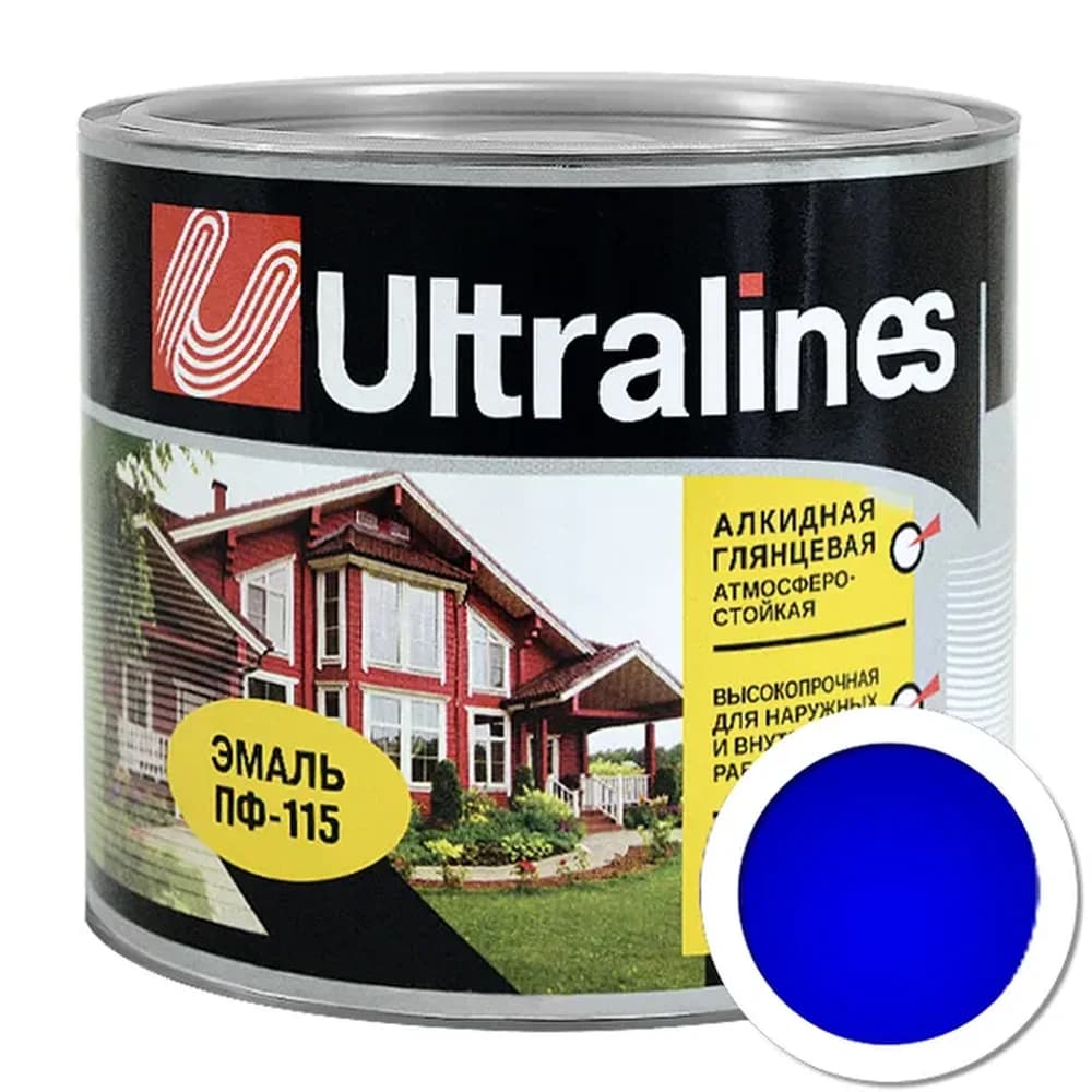 Эмаль  ПФ-115  ULTRA LINES Синяя 1,8кг /6шт арт. 354450