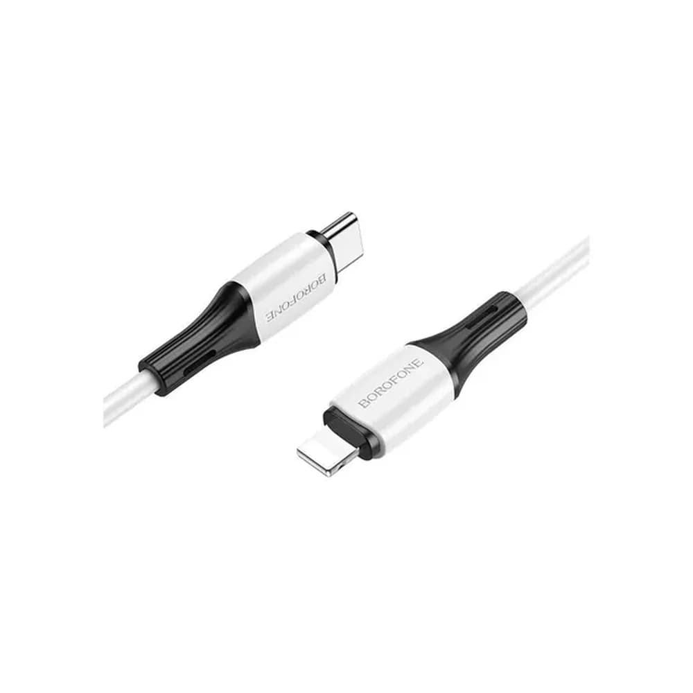 Кабель USB BOROFONE B X79 белый силиконовый 1м Apple