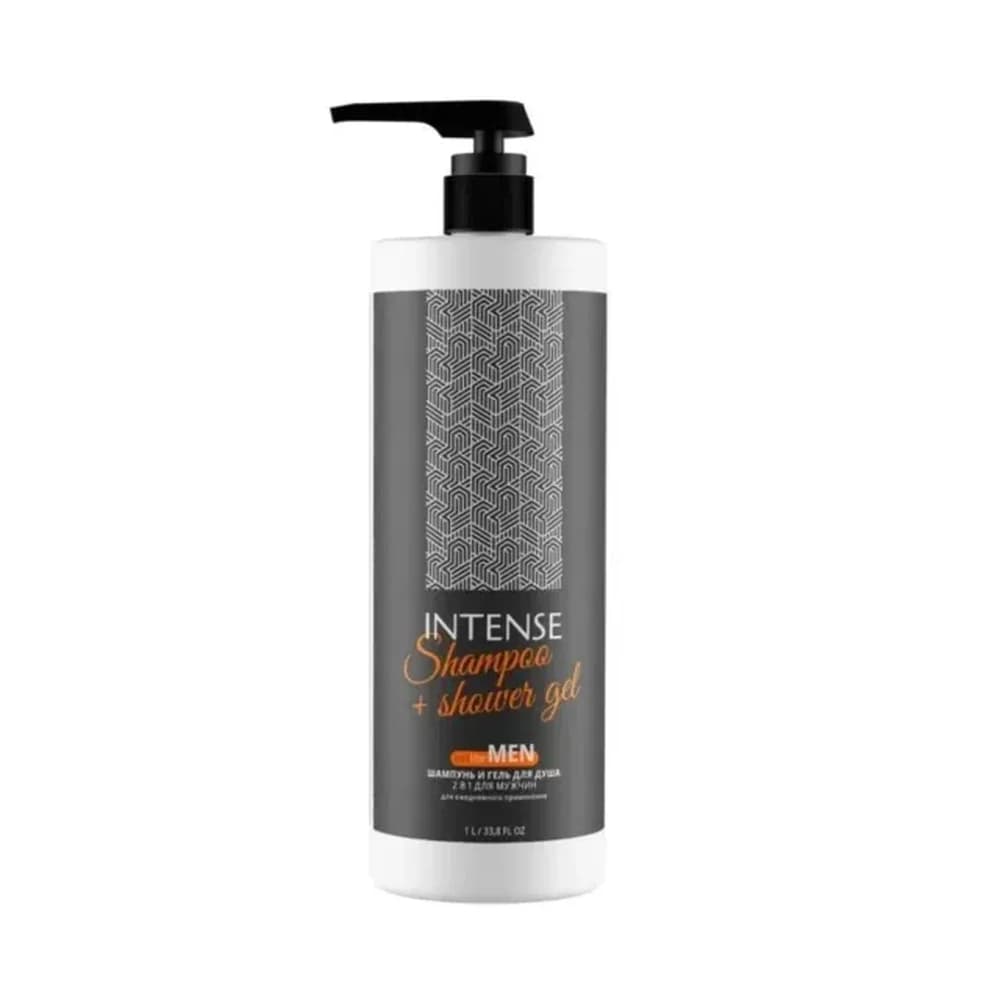 Шампунь -Гель для душа INTENSE 2 в 1 FOR MEN 1000мл с дозатором Clean$Creen CG 8337
