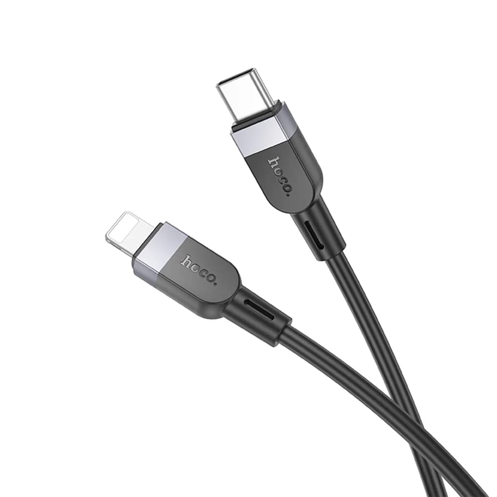 Кабель USB Hoco Х109 Apple силиконовый черный 1м