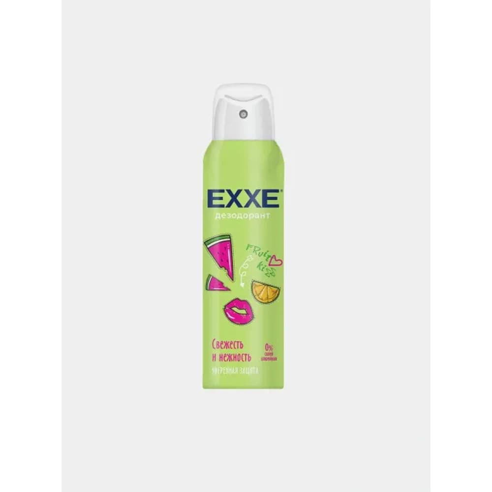 EXXE дезодарант  спрей жен.200мл FRUIT KISS Свежесть и Нежность ( салат)