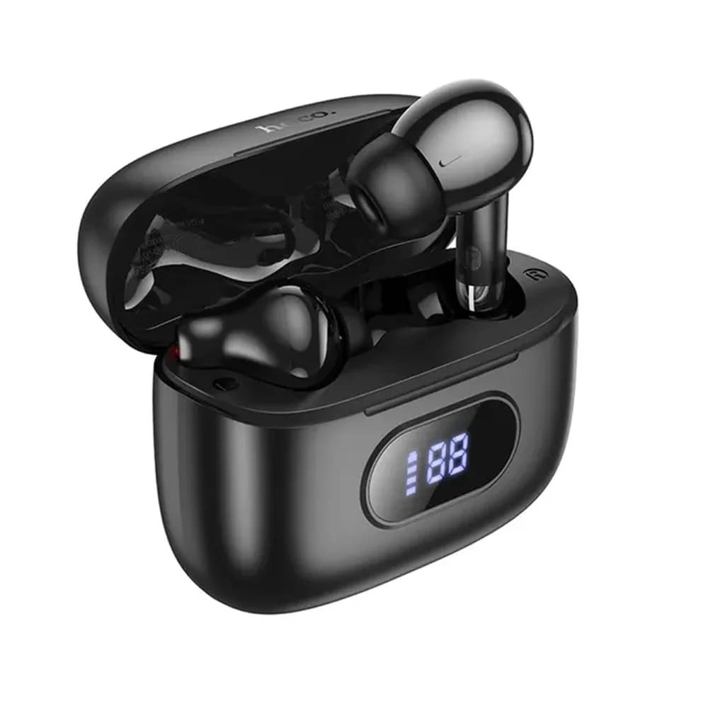 Наушники Bluetooth Hoco EQ2 Plus , в кейсе с  экраном, цвет черный