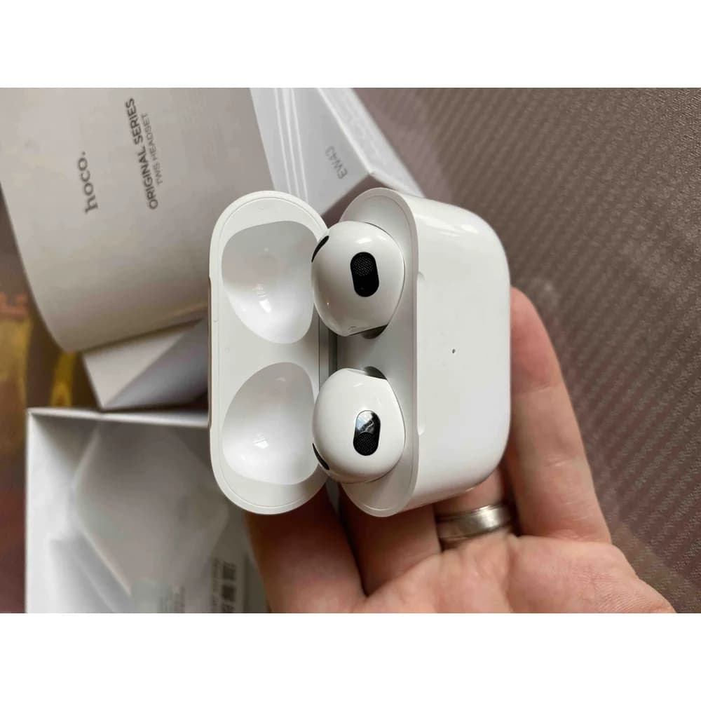 Наушники Bluetooth Hoco EW43  , в кейсе, бесп.зарядка, сенсорные, цвет белый