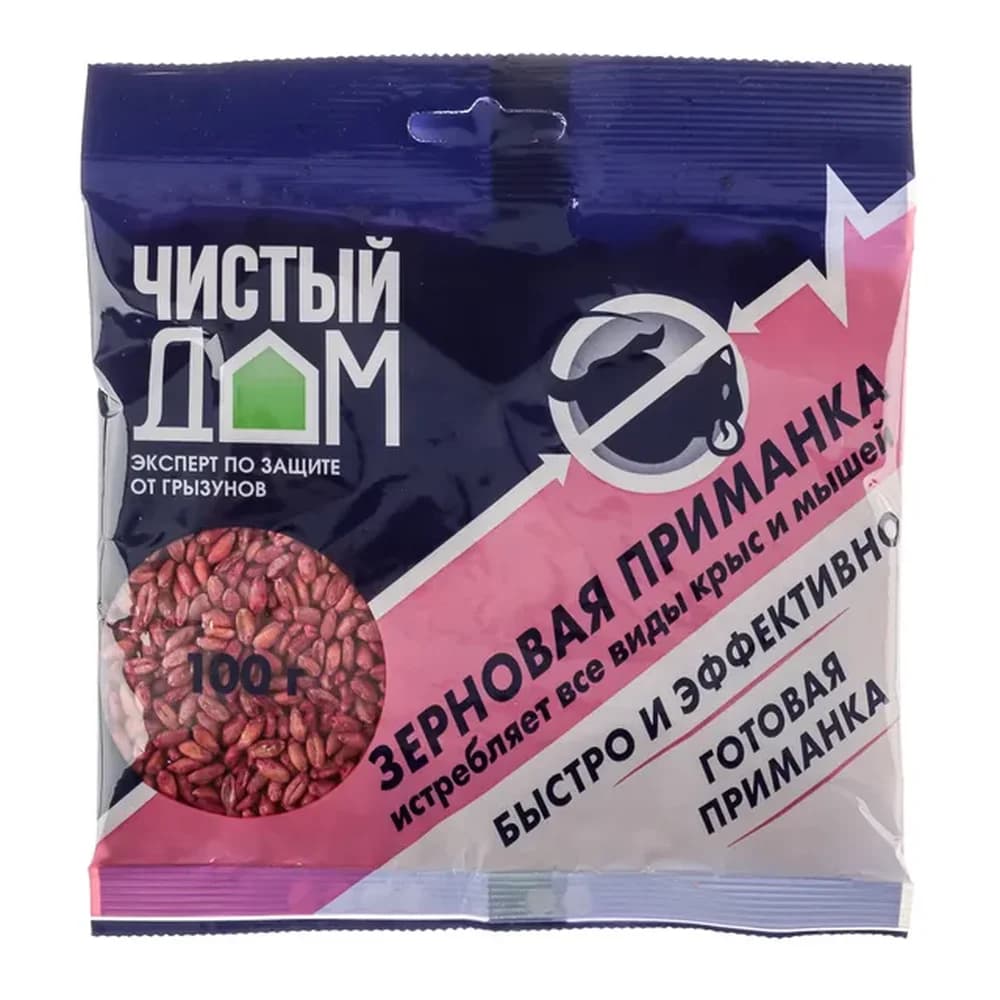Чистый дом  200гр   Зерновая приправа от крыс и мышей