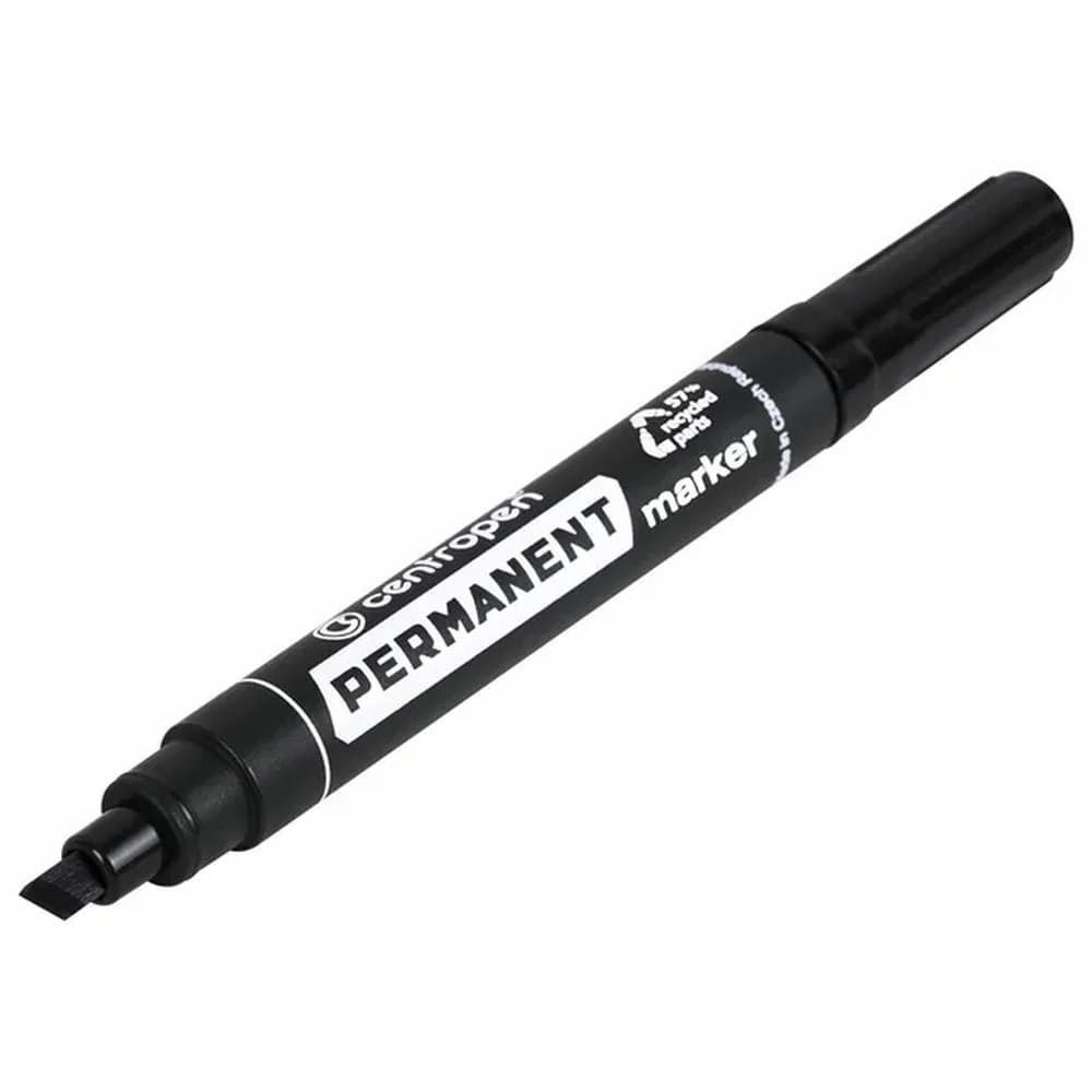 Маркер перманентный 1мм черный, круглый  Centropen 2846  10шт  469417
