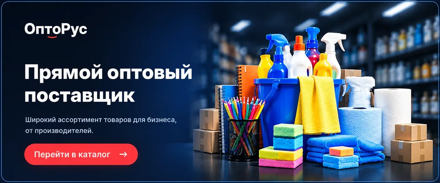 ОптоРус — прямой оптовый поставщик: товары для бизнеса, офиса и дома оптом